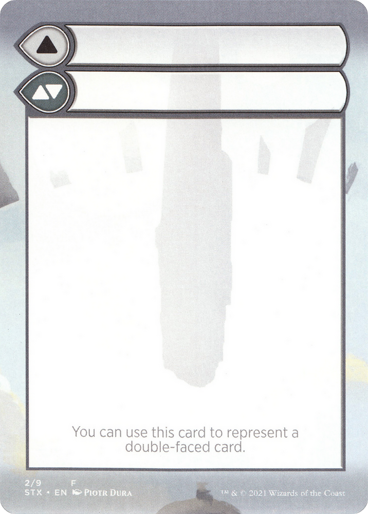 Double-Faced Substitute Card (SSTX-002) - Strixhaven: School of Mages Substitute Cards (Borderless)