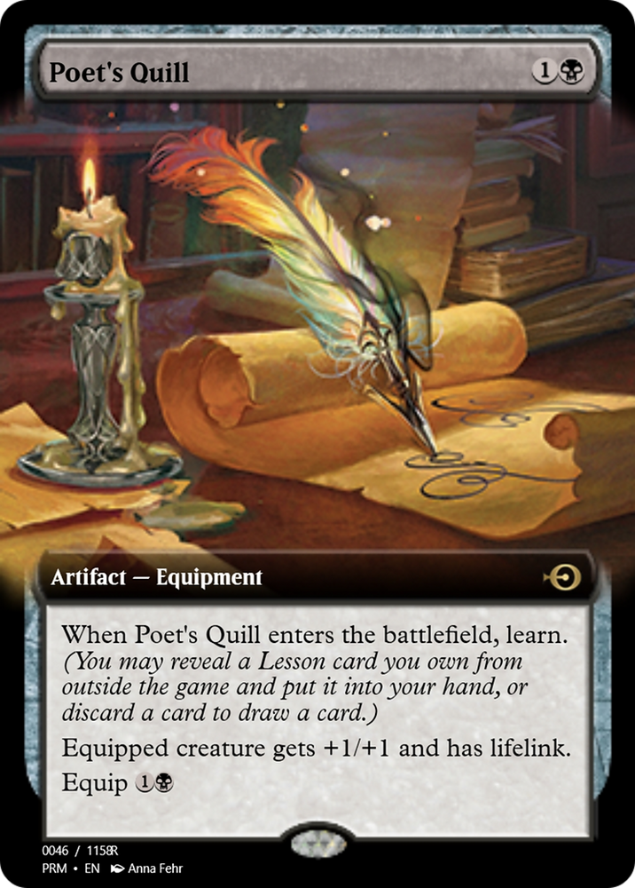 Poet's Quill (PRM-90064) - Magic Online Promos Foil