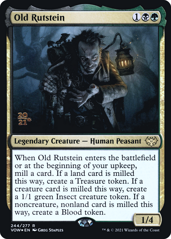 Old Rutstein (PRE-244S) - Innistrad: Crimson Vow Promos Foil