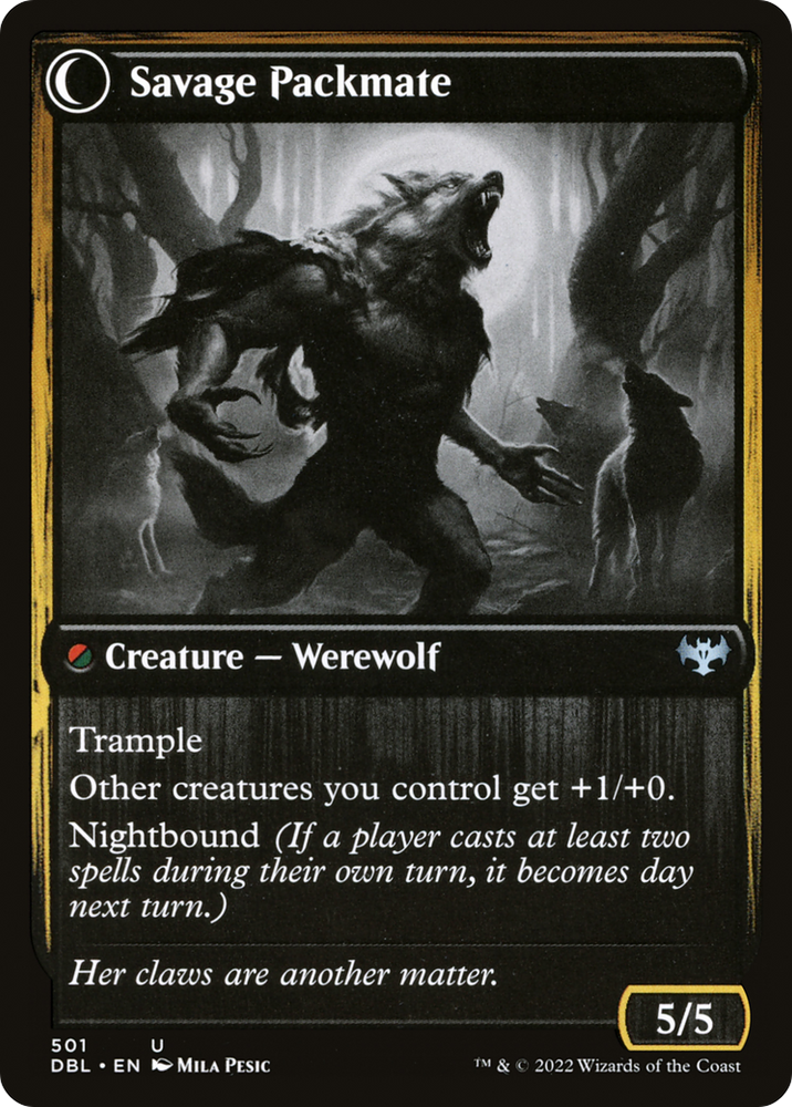 Child of the Pack (DBL-501) - Innistrad: Double Feature: (Double Faced Transform) Foil