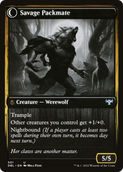 Child of the Pack (DBL-501) - Innistrad: Double Feature: (Double Faced Transform) Foil