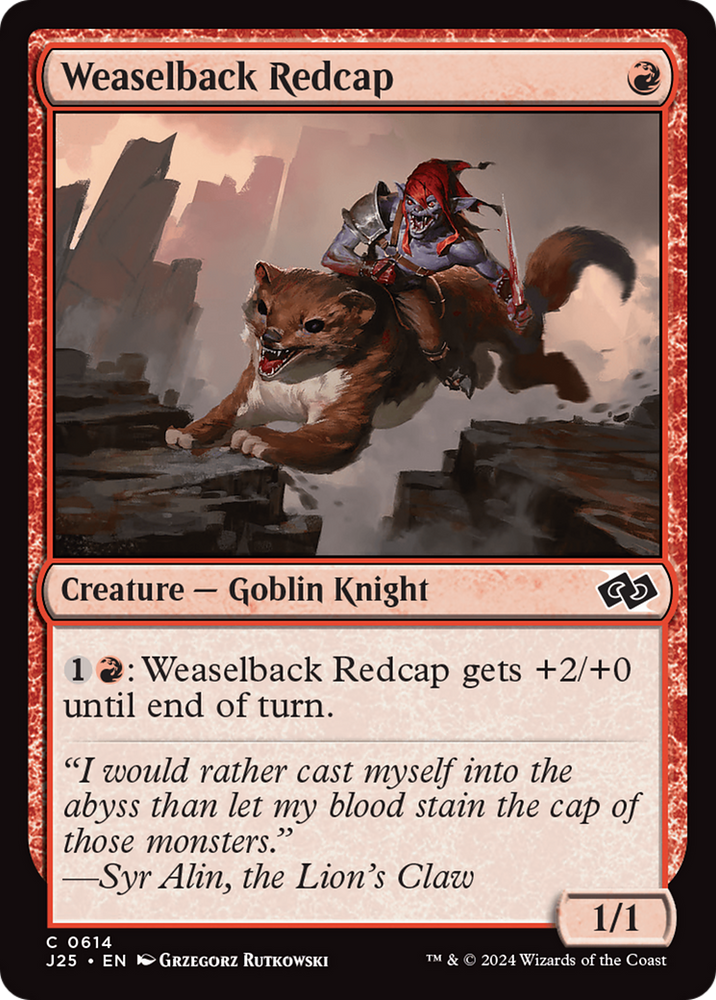 Weaselback Redcap (J25-614) - Foundations Jumpstart