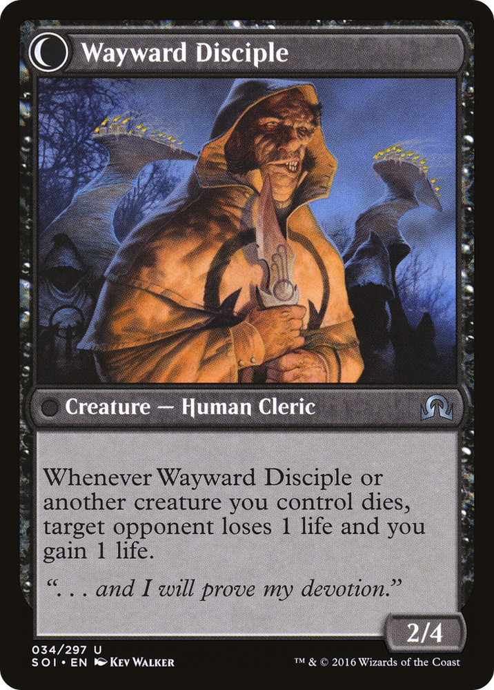 Pious Evangel (SOI-034) - Shadows over Innistrad: (Double Faced Transform) Foil