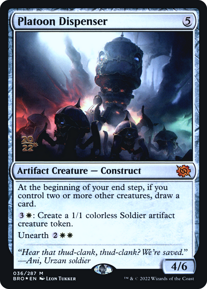 Platoon Dispenser (PRE-036) - The Brothers' War Promos Foil