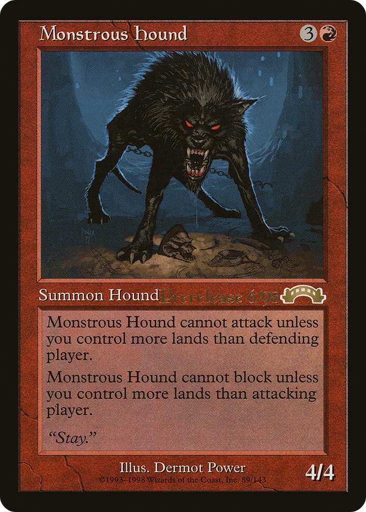 Monstrous Hound (PRE-089) - Exodus Promos