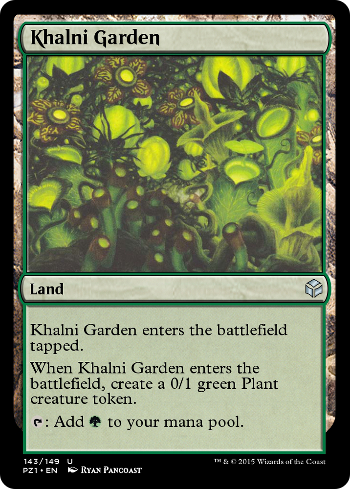 Khalni Garden (PZ1-143) - Legendary Cube Prize Pack Foil