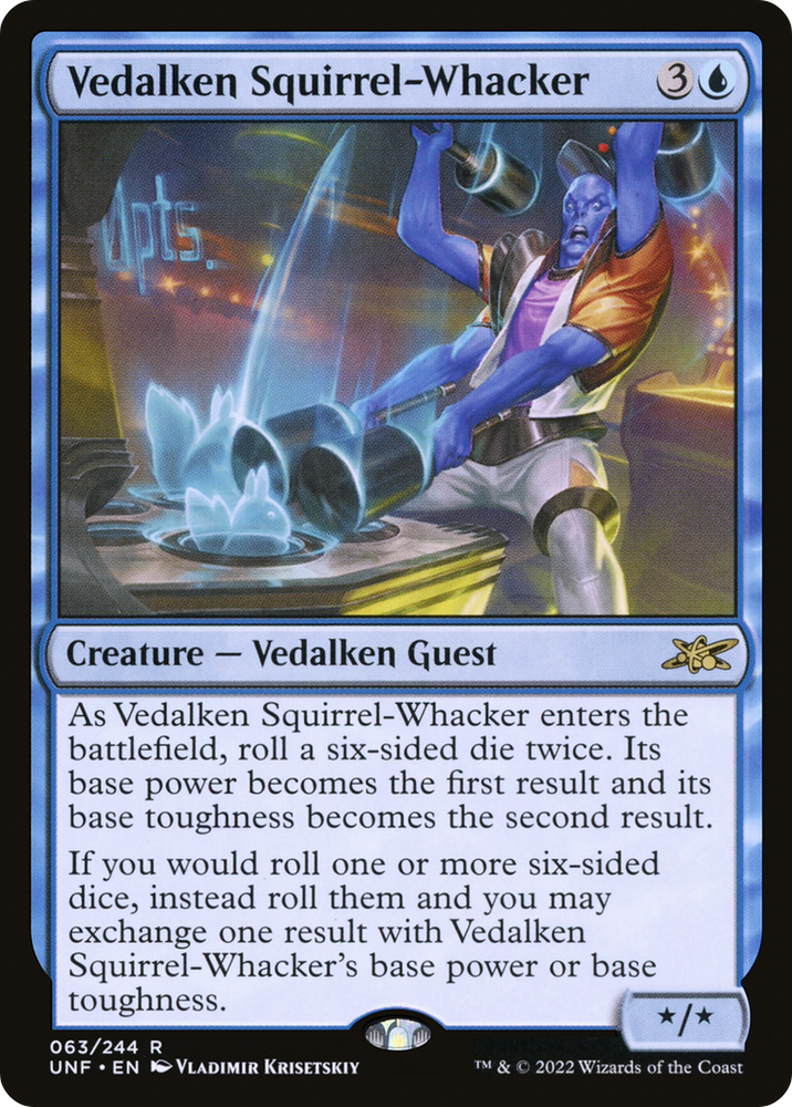 Vedalken Squirrel-Whacker (UNF-063) - Unfinity Foil