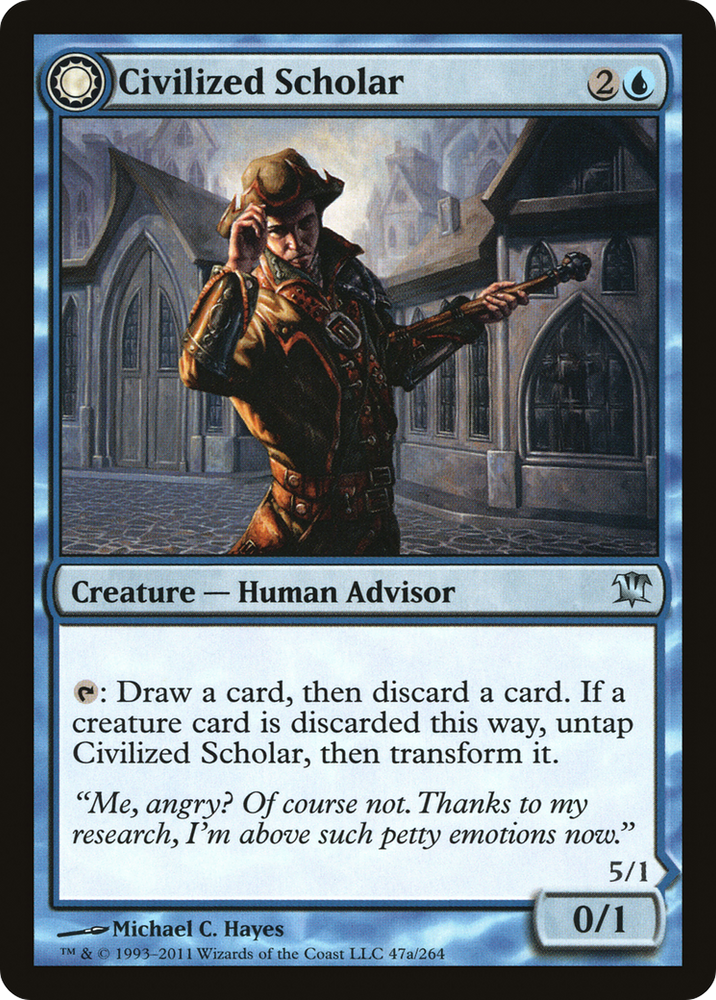 Civilized Scholar (ISD-047) - Innistrad: (Double Faced Transform) Foil