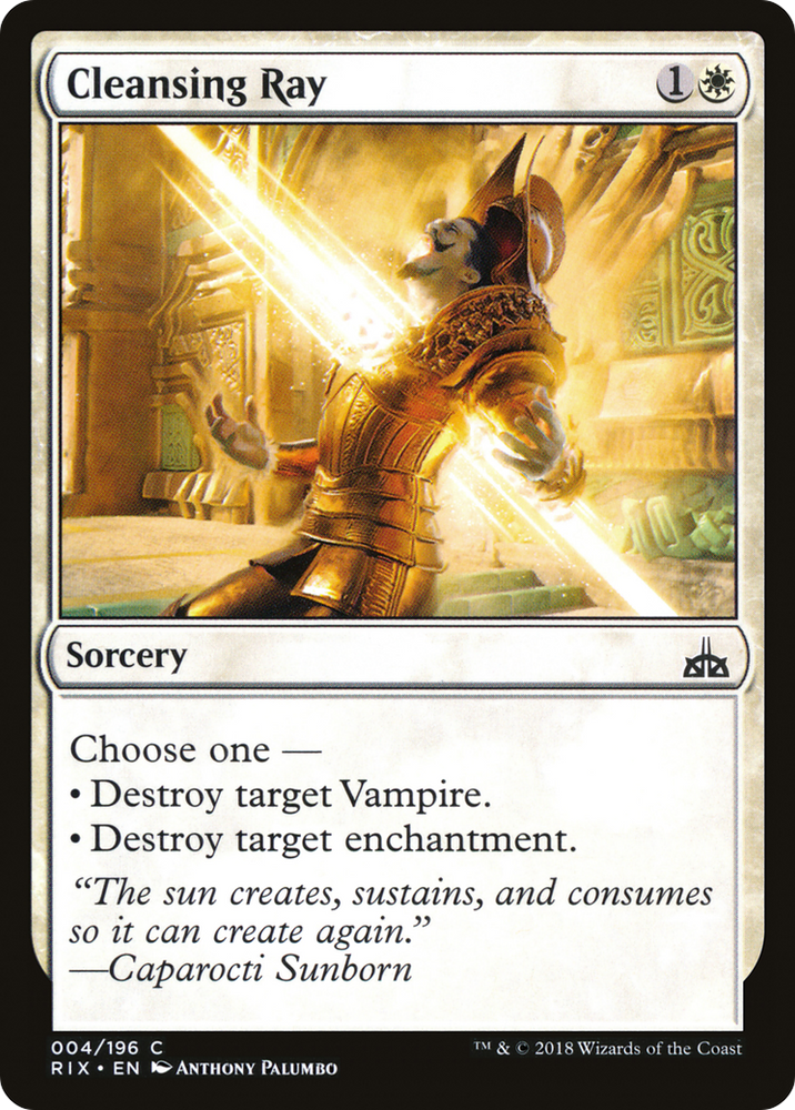 Cleansing Ray (RIX-004) - Rivals of Ixalan Foil