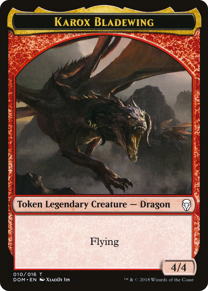 Karox Bladewing Token (DOM-010) - Dominaria Tokens