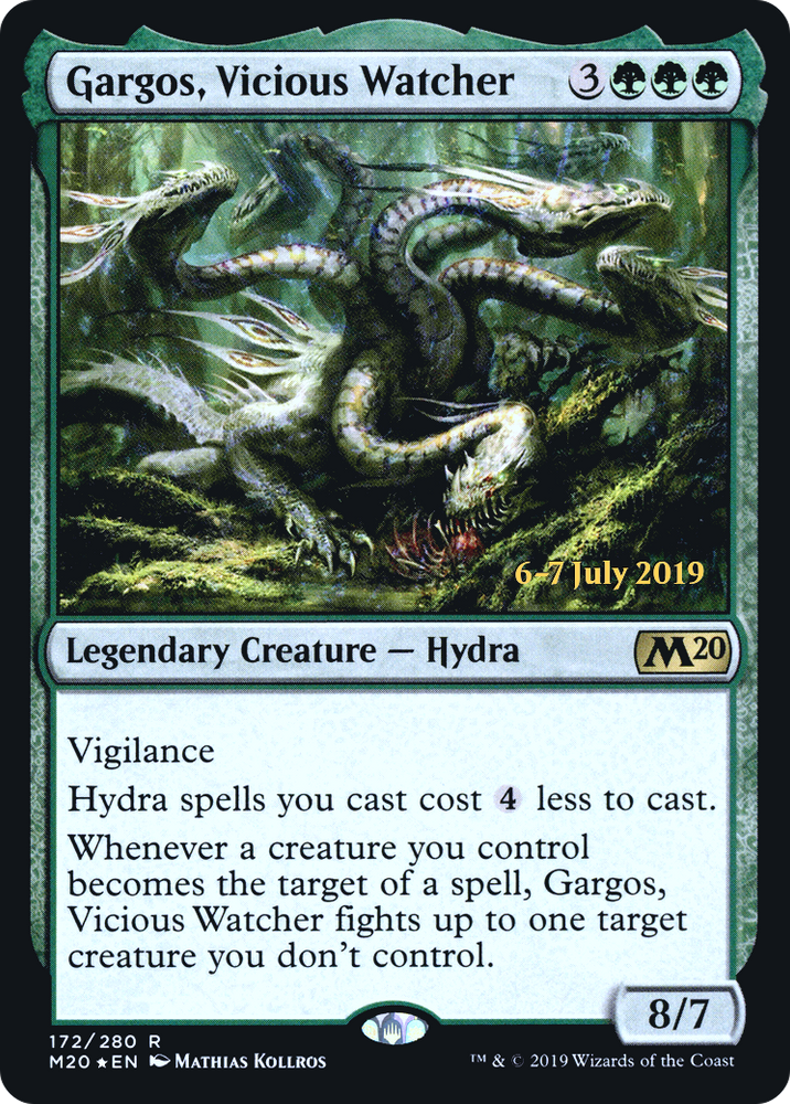 Gargos, Vicious Watcher (PRE-172) - Core Set 2020 Promos Foil