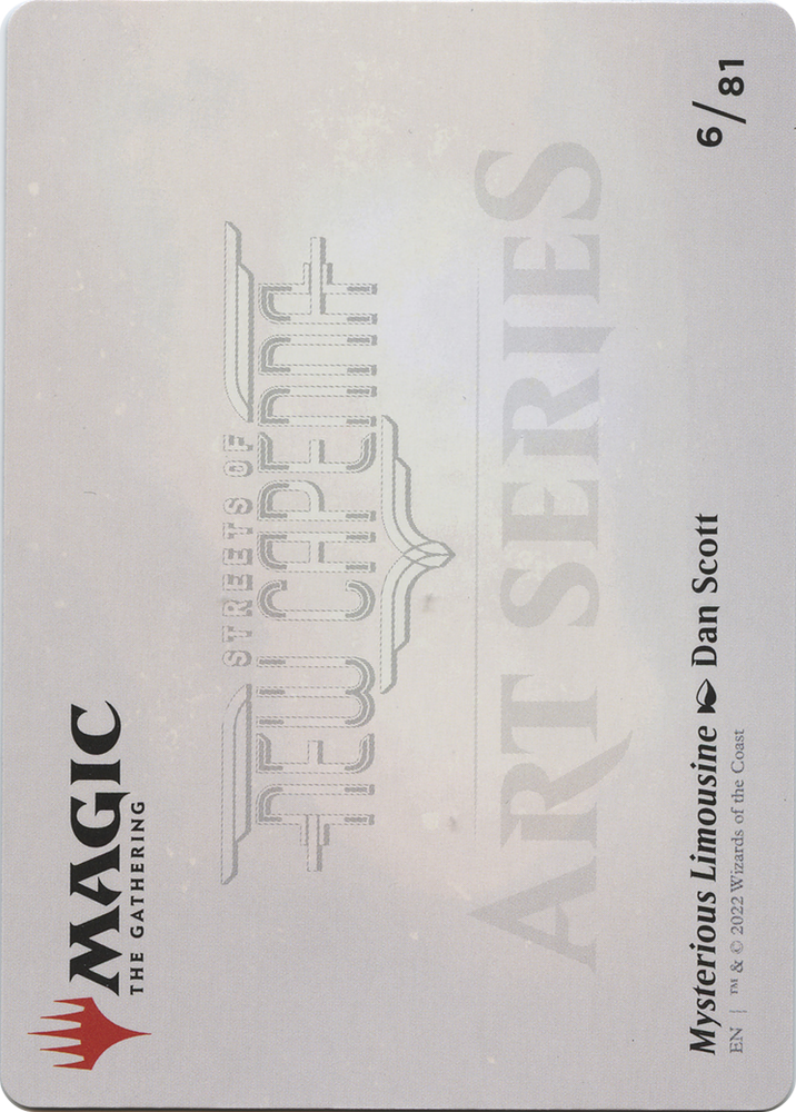 Mysterious Limousine // Mysterious Limousine (ASNC-006) - New Capenna Art Series (Borderless)