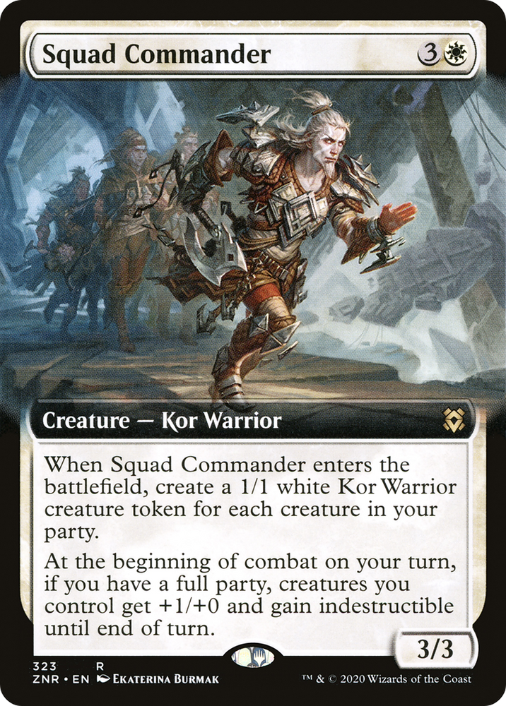 Squad Commander (Extended Art) (ZNR-323) - Zendikar Rising: (Extended Art) Foil