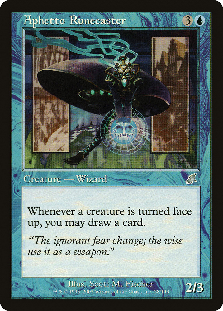 Aphetto Runecaster (SCG-028) - Scourge Foil