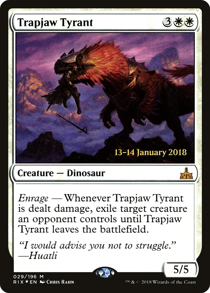 Trapjaw Tyrant (PRE-29S) - Rivals of Ixalan Promos Foil
