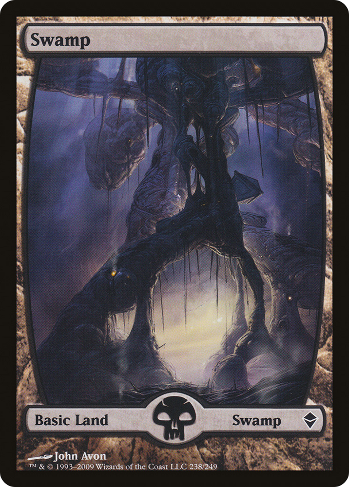 Swamp (238) - Full Art (ZEN-238) - Zendikar Foil