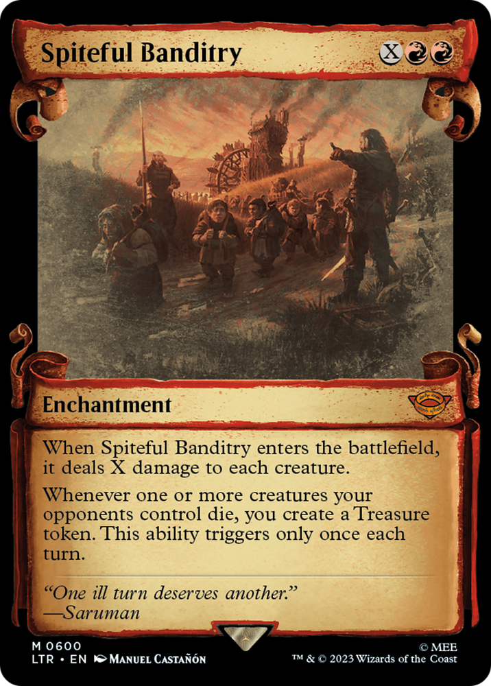 Spiteful Banditry (Showcase Scrolls) (LTR-600) - The Lord of the Rings: Tales of Middle-earth: (Showcase)