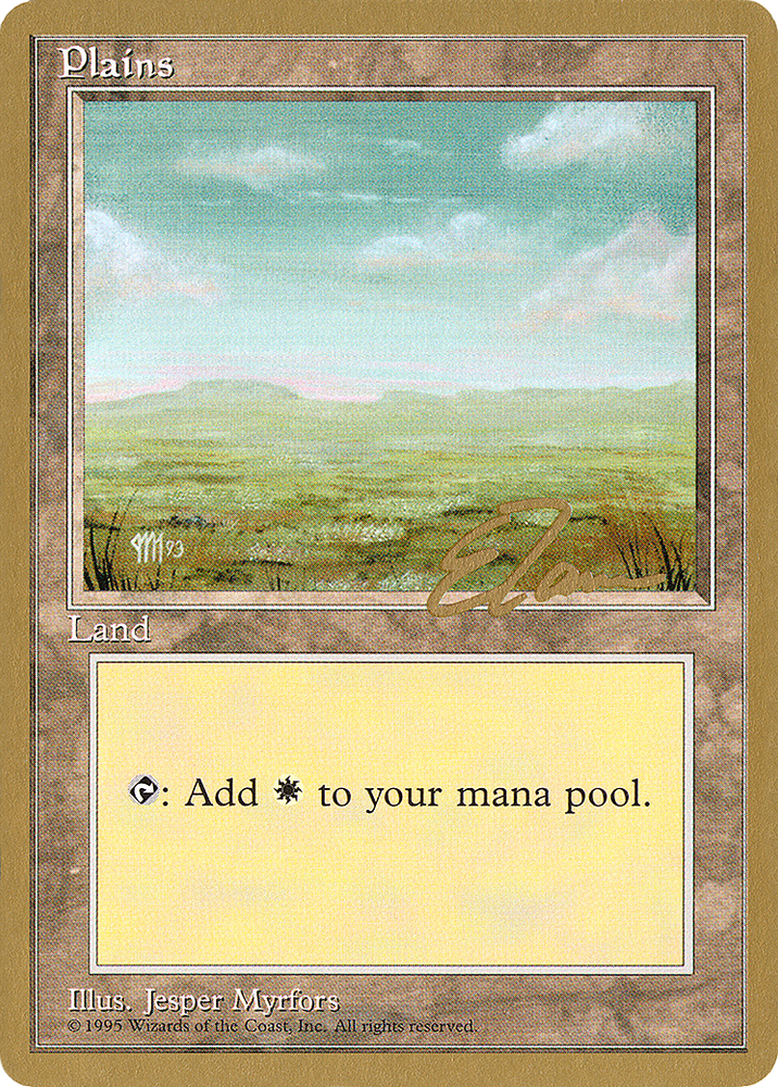 Plains (A) - 1996 Eric Tam (4ED) (WCD-) - Pro Tour Collector Set