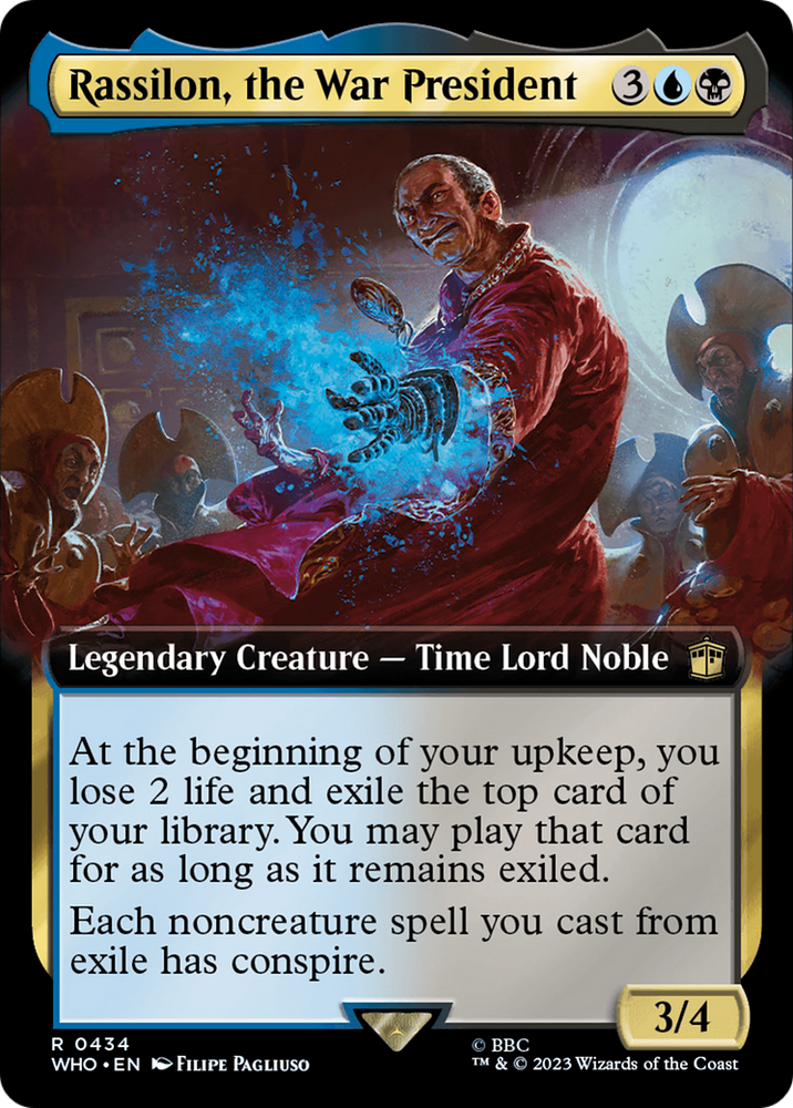 Rassilon, the War President (Extended Art) (WHO-434) - Doctor Who: (Extended Art) Foil