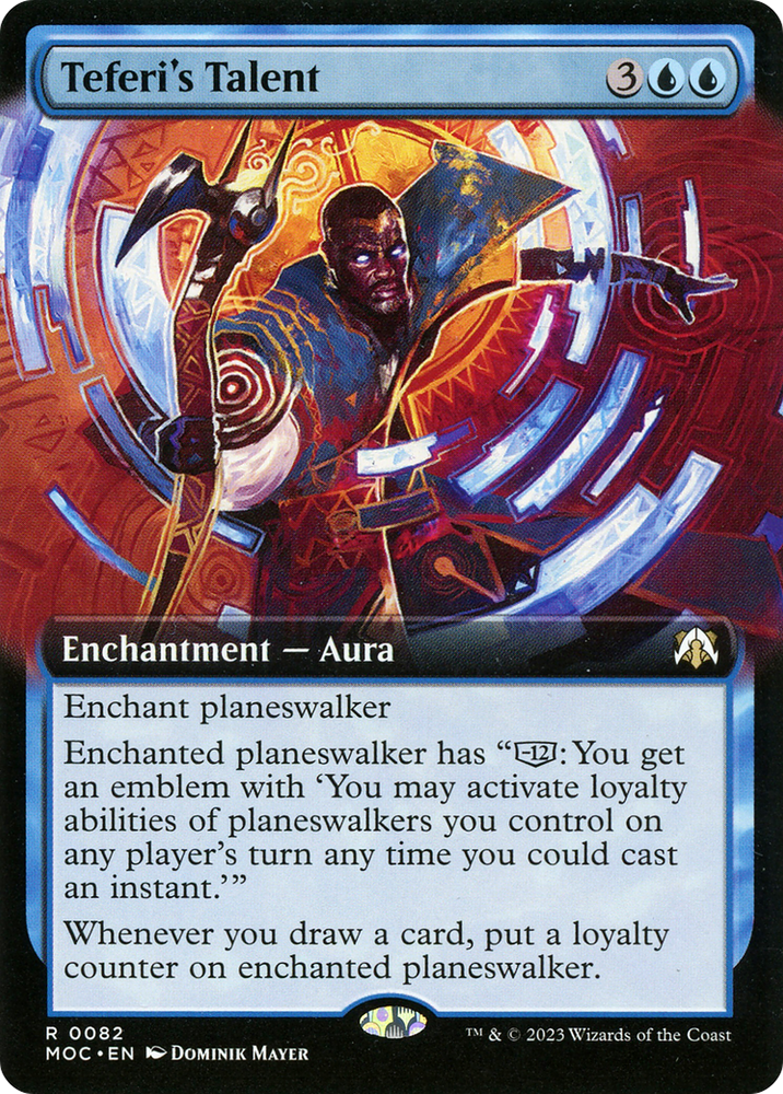 Teferi's Talent (Extended Art) (MOC-082) - March of the Machine Commander: (Extended Art) Foil