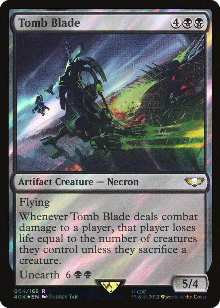 Tomb Blade (Surge Foil) (40K-64★) - Warhammer 40,000 Commander Foil
