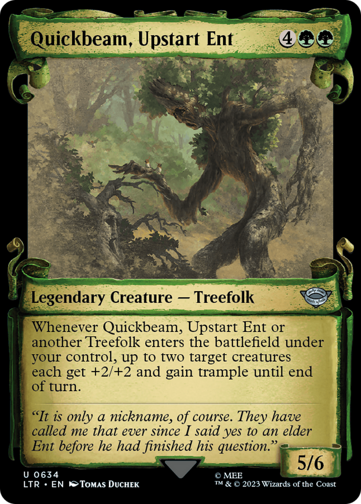 Quickbeam, Upstart Ent (Showcase Scrolls) (LTR-634) - The Lord of the Rings: Tales of Middle-earth: (Showcase)