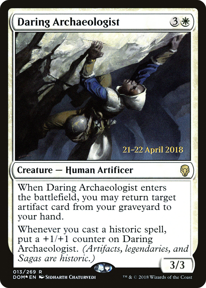 Daring Archaeologist (PRE-013) - Dominaria Promos Foil