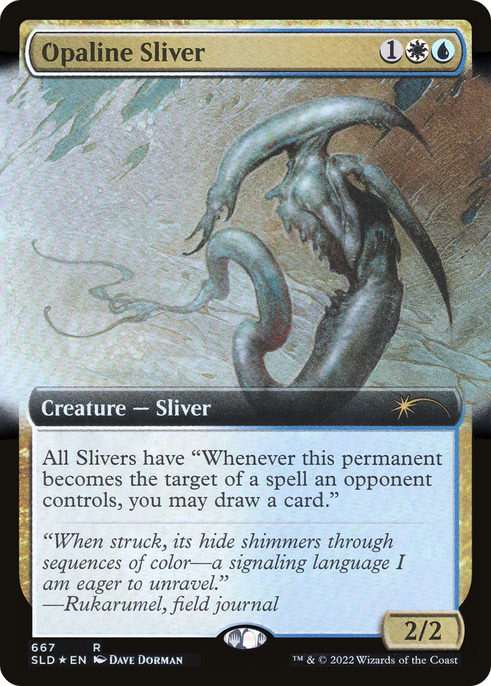 Opaline Sliver (Extended Art) (SLD-667) - Secret Lair Drop: (Extended Art) Foil