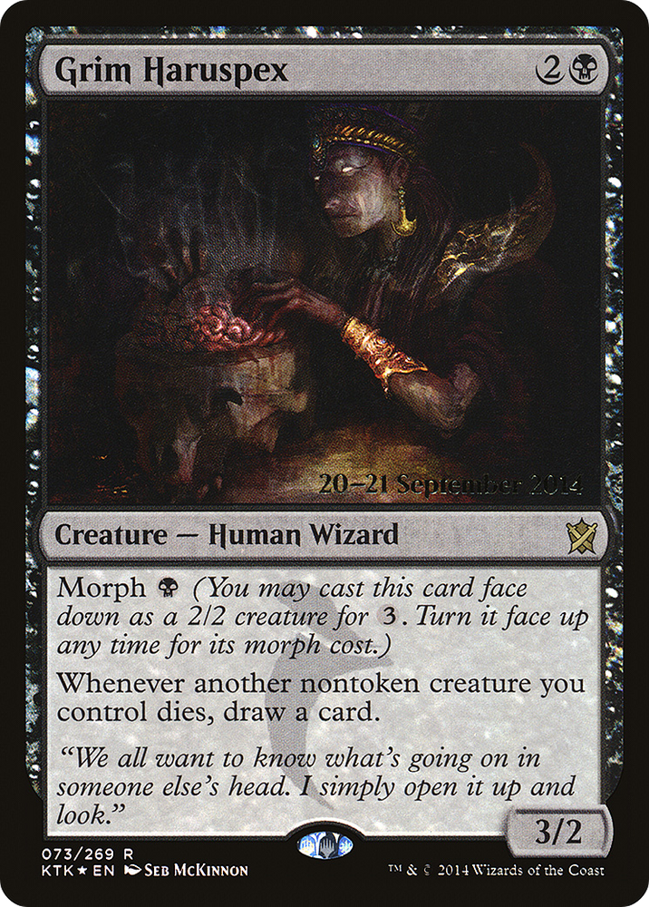 Grim Haruspex (PRE-73S) - Khans of Tarkir Promos Foil