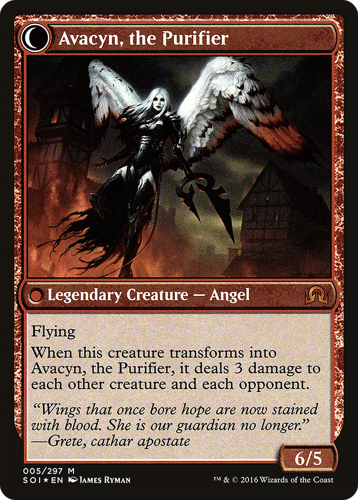 Archangel Avacyn (PRE-05S) - Shadows over Innistrad Promos: (Double Faced Transform) Foil
