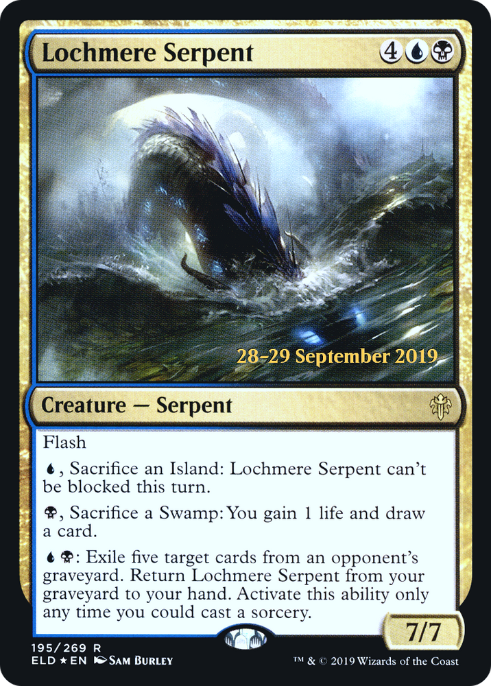 Lochmere Serpent (PRE-195) - Throne of Eldraine Promos Foil