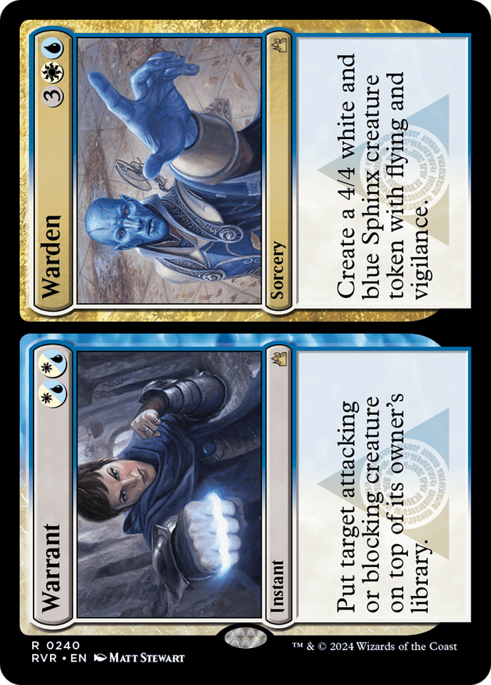 Warrant // Warden (RVR-240) - Ravnica Remastered Foil