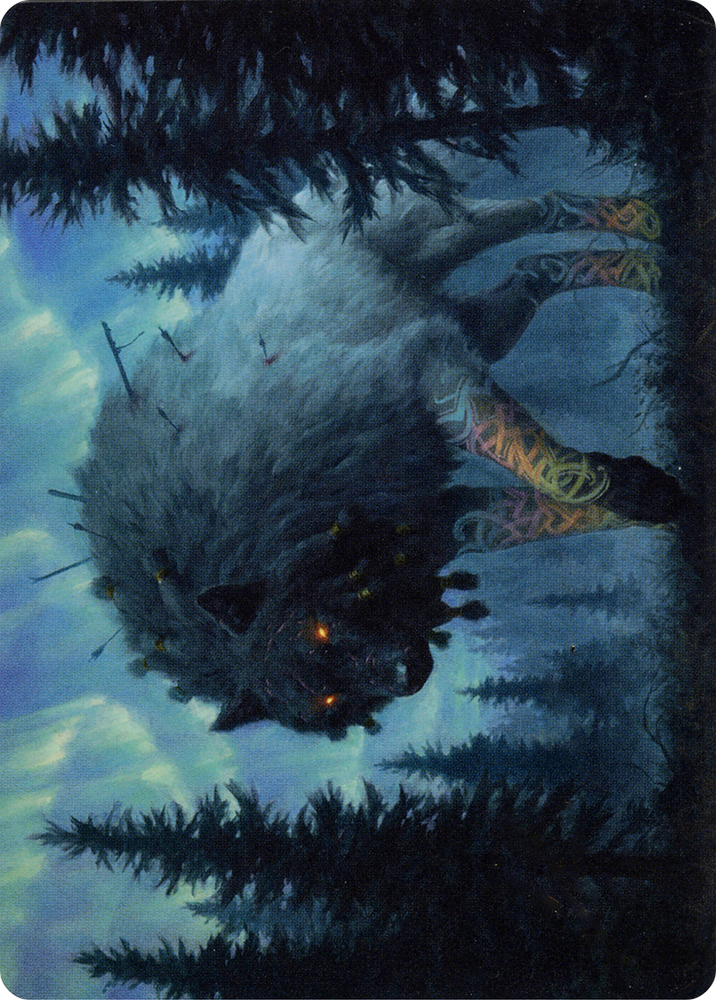 Sarulf, Realm Eater // Sarulf, Realm Eater (AKHM-065) - Kaldheim Art Series (Borderless) Foil
