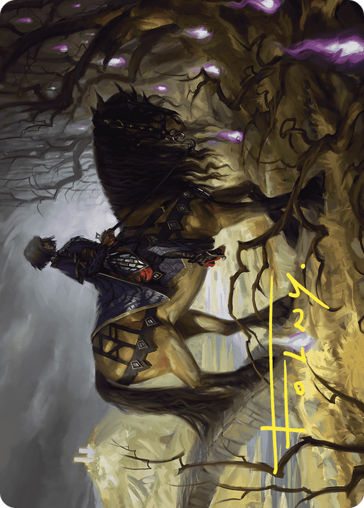 Rowan's Grim Search // Rowan's Grim Search (AWOE-013) - Wilds of Eldraine Art Series (Borderless) Foil