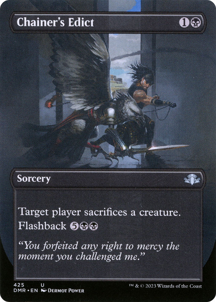 Chainer's Edict (Borderless) (DMR-425) - Dominaria Remastered (Borderless) Foil