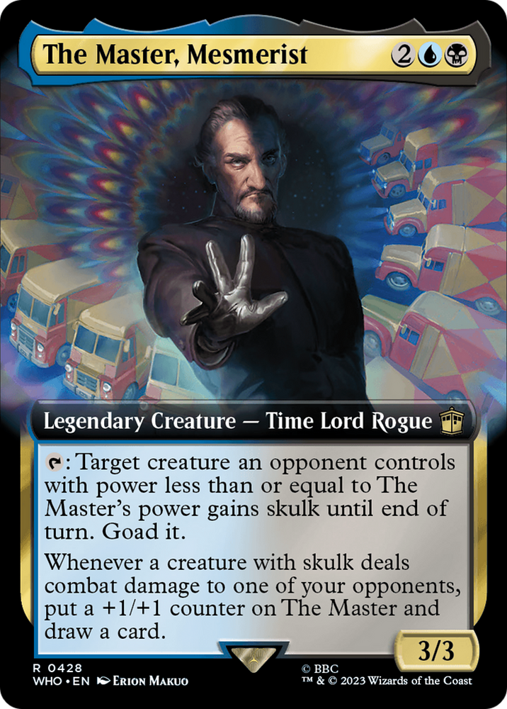 The Master, Mesmerist (Extended Art) (WHO-428) - Doctor Who: (Extended Art) Foil