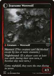 Fearful Villager (DBL-424) - Innistrad: Double Feature: (Double Faced Transform)