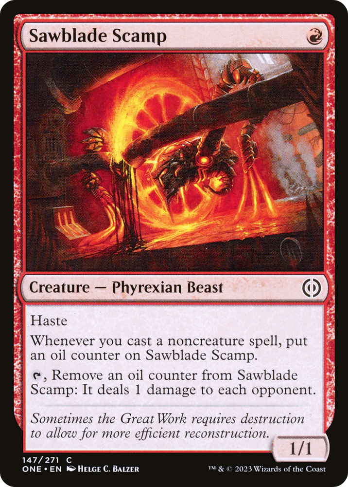 Sawblade Scamp (ONE-147) - Phyrexia: All Will Be One Foil
