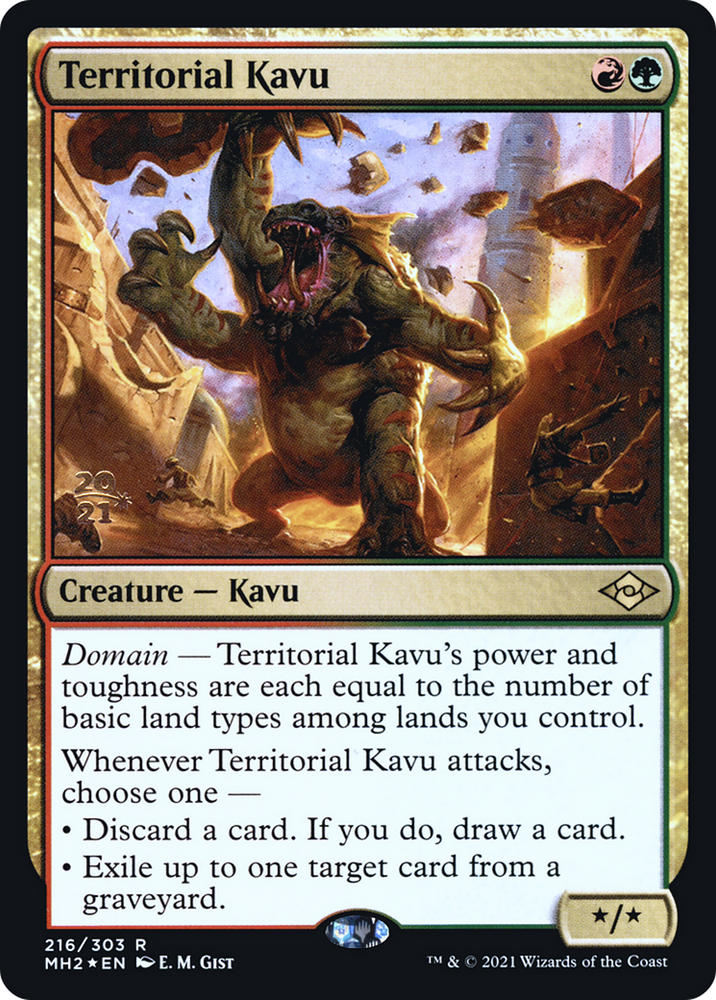 Territorial Kavu (PRE-216) - Modern Horizons 2 Promos Foil