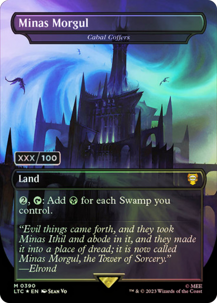 Minas Morgul - Cabal Coffers (Serial Numbered) (LTC-390Z) - Tales of Middle-earth Commander / Minas Morgul (Borderless) Foil