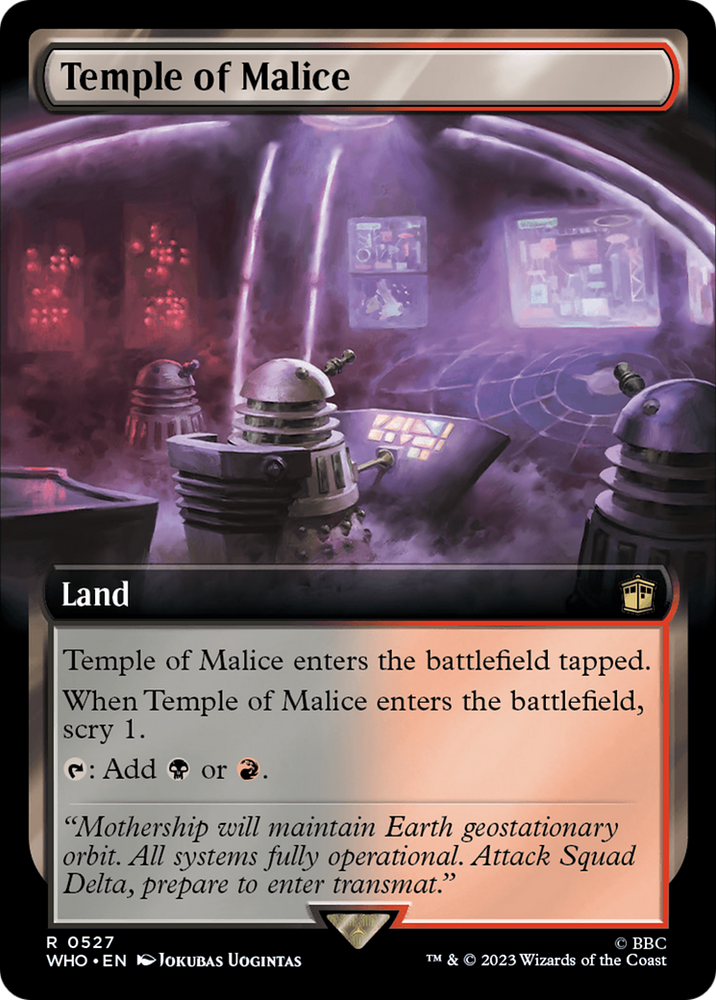 Temple of Malice (Extended Art) (WHO-527) - Doctor Who: (Extended Art) Foil