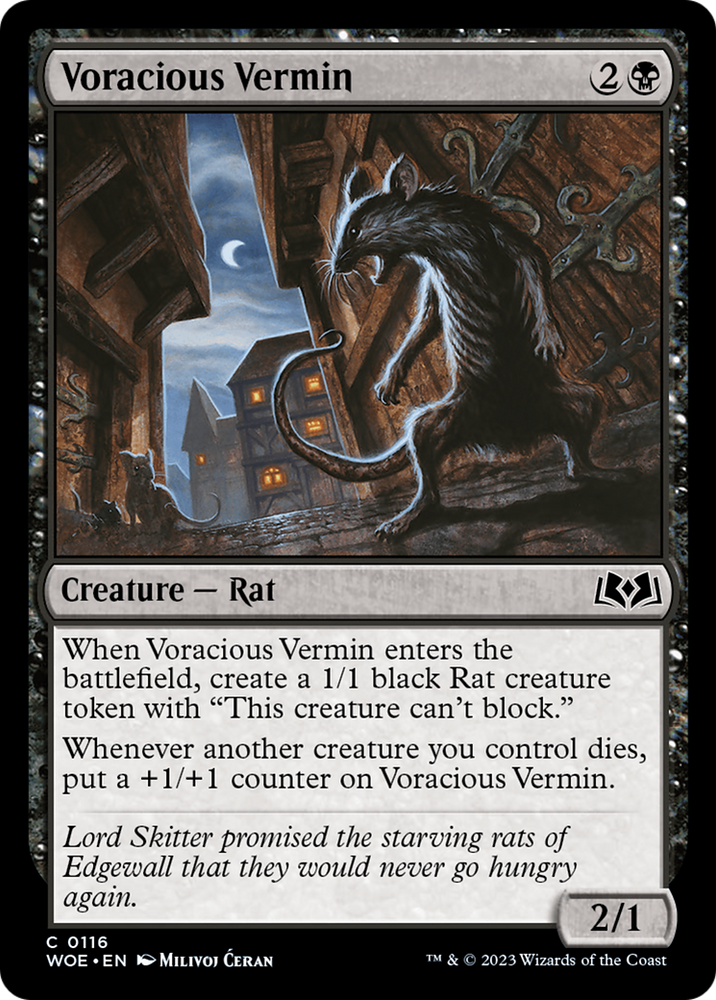 Voracious Vermin (WOE-116) - Wilds of Eldraine Foil