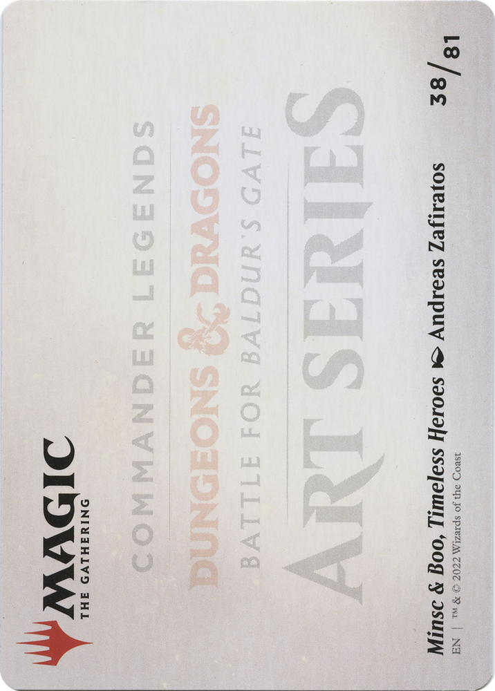 Minsc & Boo, Timeless Heroes // Minsc & Boo, Timeless Heroes (ACLB-038) - Battle for Baldur's Gate Art Series (Borderless)