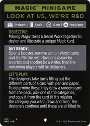 Look at Us, We're R&D // Look at Us, We're R&D (cont'd) (MBRO-003) - The Brothers' War Minigames Foil