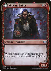 Alluring Suitor (Showcase) (VOW-300) - Innistrad: Crimson Vow: (Showcase, Double Faced Transform)