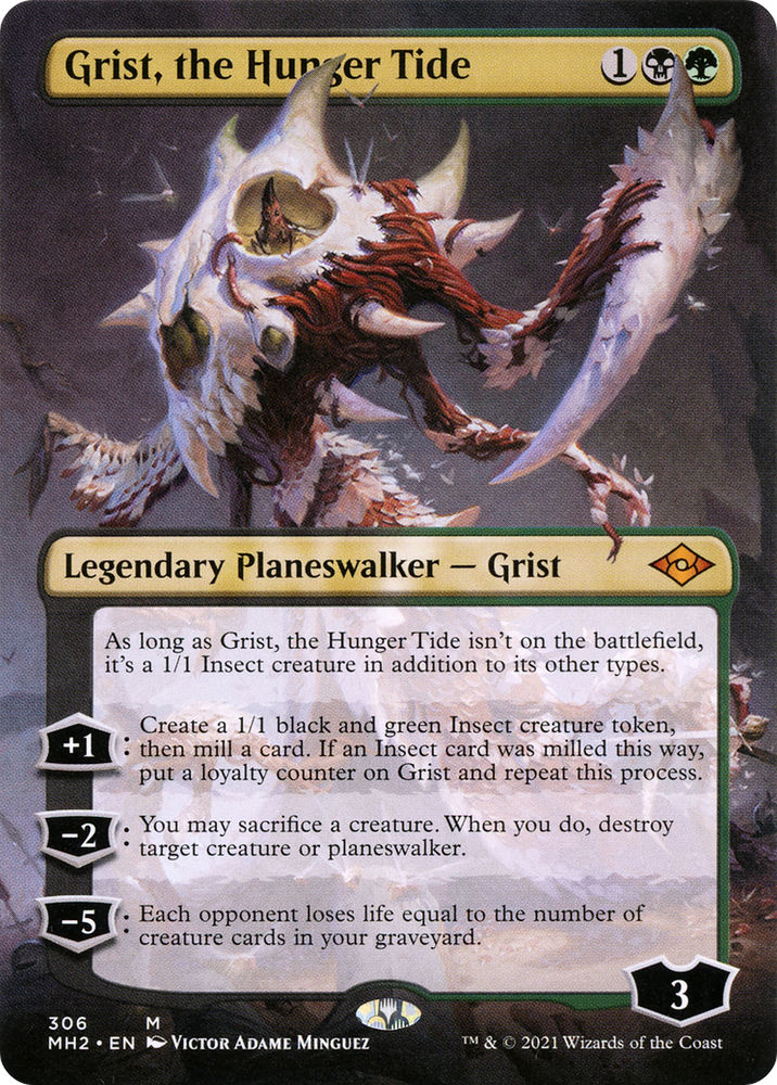 Grist, the Hunger Tide (Borderless) (MH2-306) - Modern Horizons 2 (Borderless) Foil