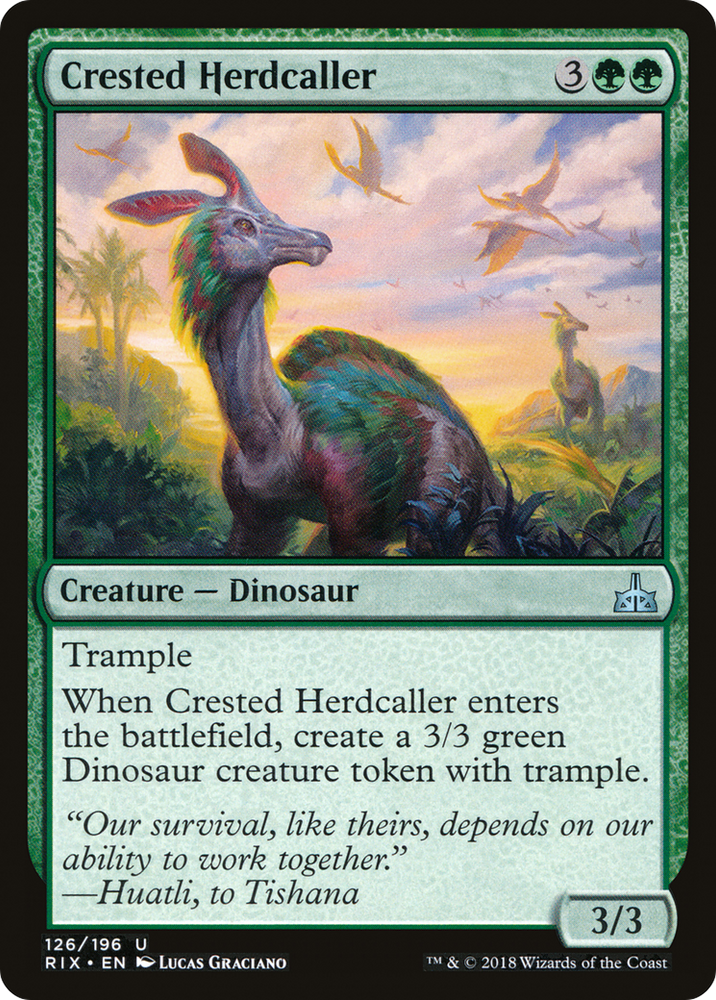 Crested Herdcaller (RIX-126) - Rivals of Ixalan Foil
