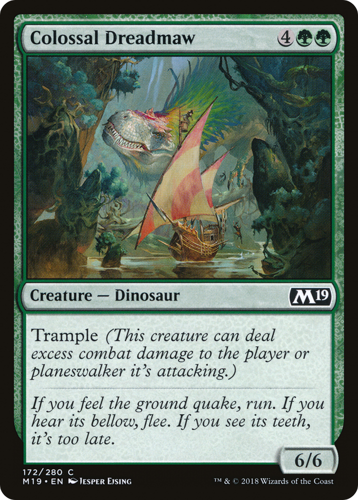 Colossal Dreadmaw (M19-172) - Core Set 2019 Foil