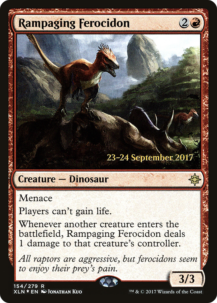 Rampaging Ferocidon (PRE-154S) - Ixalan Promos Foil