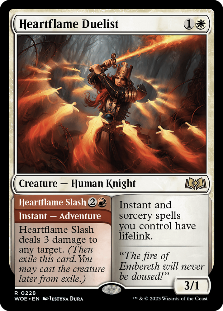 Heartflame Duelist (WOE-228) - Wilds of Eldraine Foil
